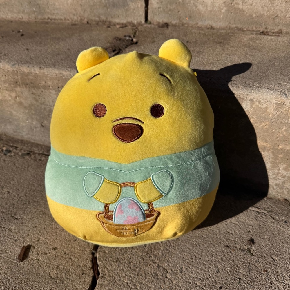 Rare Disney Winnie the Pooh Squishmallows Plush‎ 10” Easter Stuffie